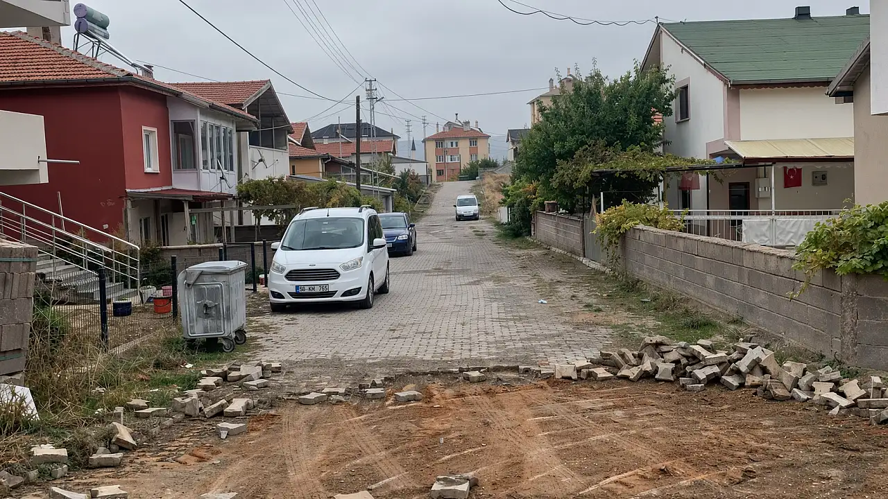 Kayseri'de mezarlık yolları yenileniyor: Çalışmalar yerinde incelendi