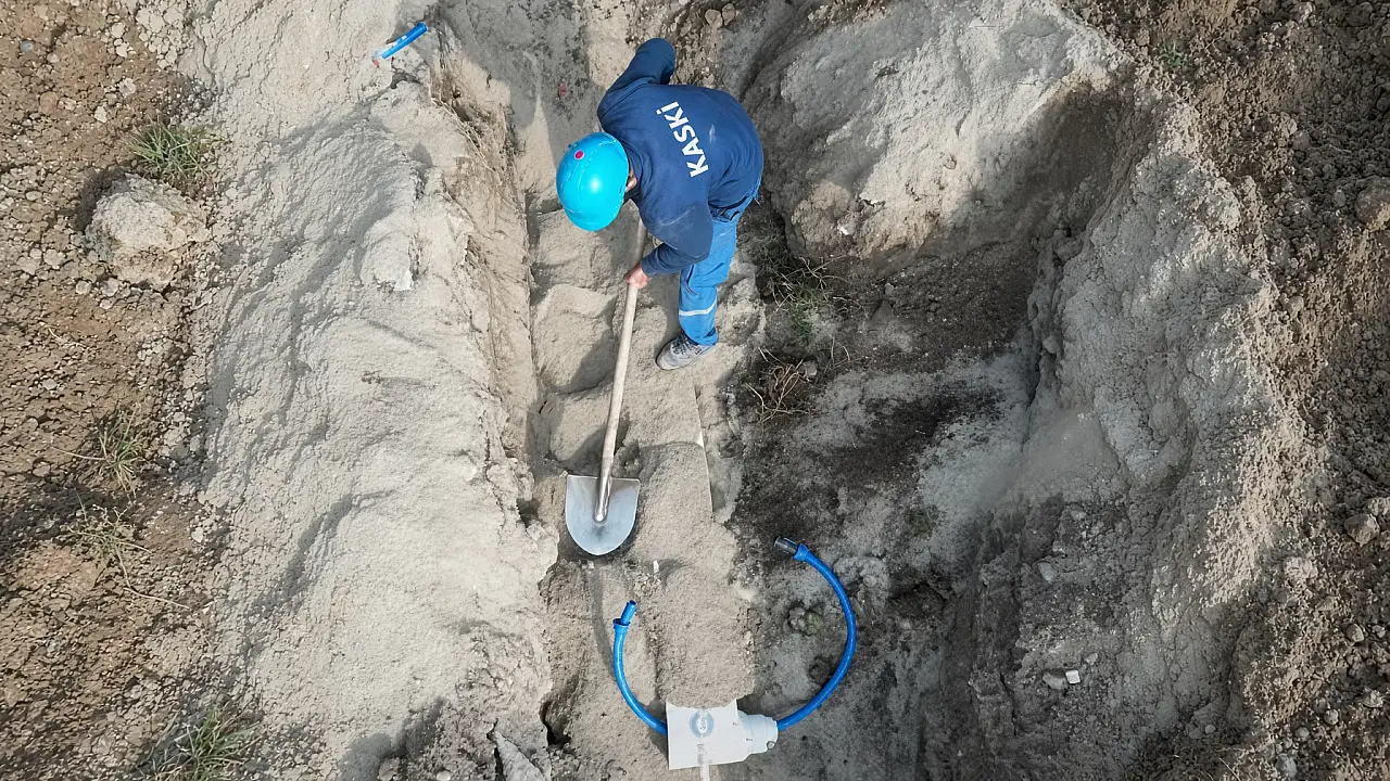 Kayseri'de yeni yerleşimler için KASKİ sahada!