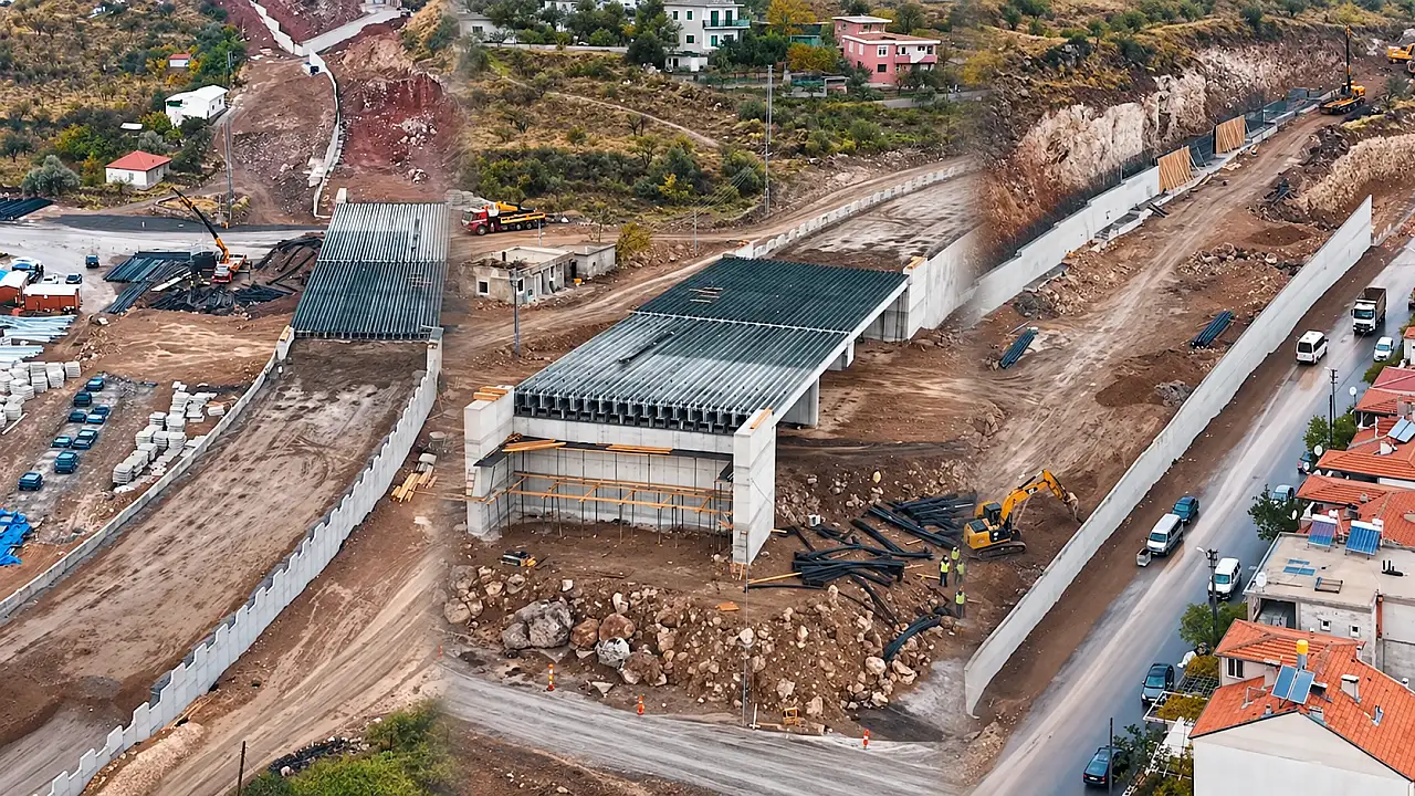 Kayseri'de Talas, Hacılar ve OSB'yi bağlayacak projede yarı yol aşıldı