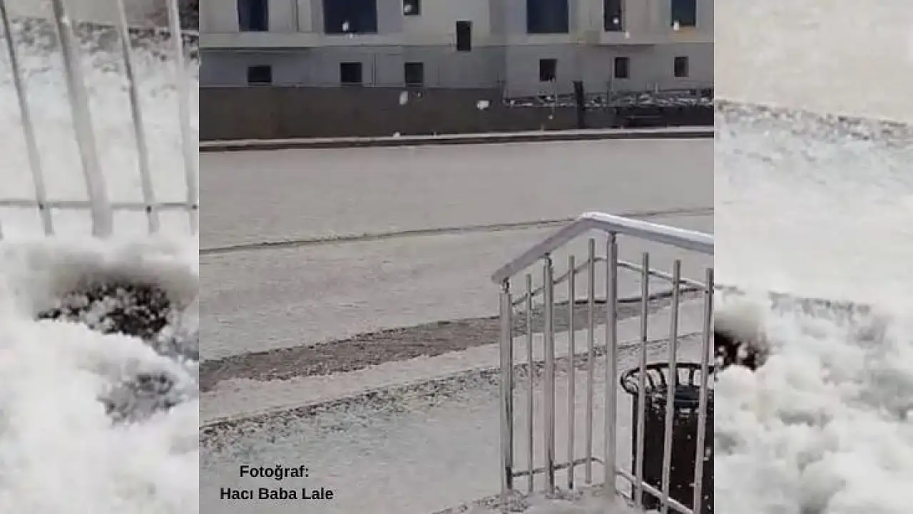 Kayseri'yi dolu vurdu, tarım alanları zarar gördü