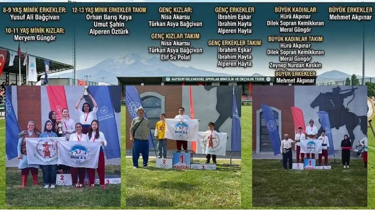 Büyükşehir'in okçuları hedefi tam on ikiden vurdu
