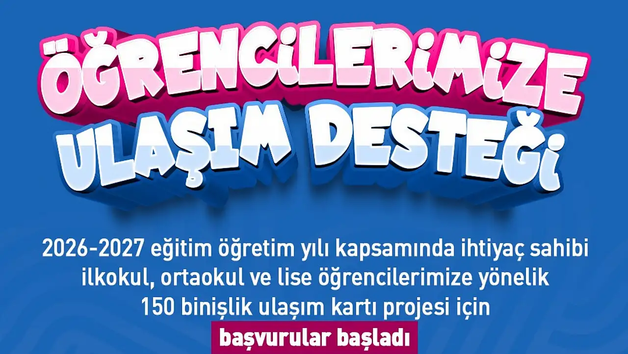 Kayseri'de öğrencilere ulaşım desteği: Başvurular bugün başladı!