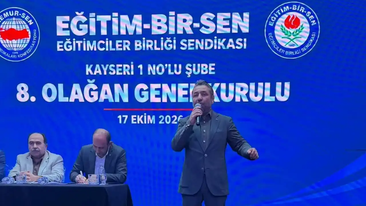Eğitim-Bir-Sen Kayseri'de 8. Olağan Genel Kurul tamamlandı! Yeni dönem mesajı