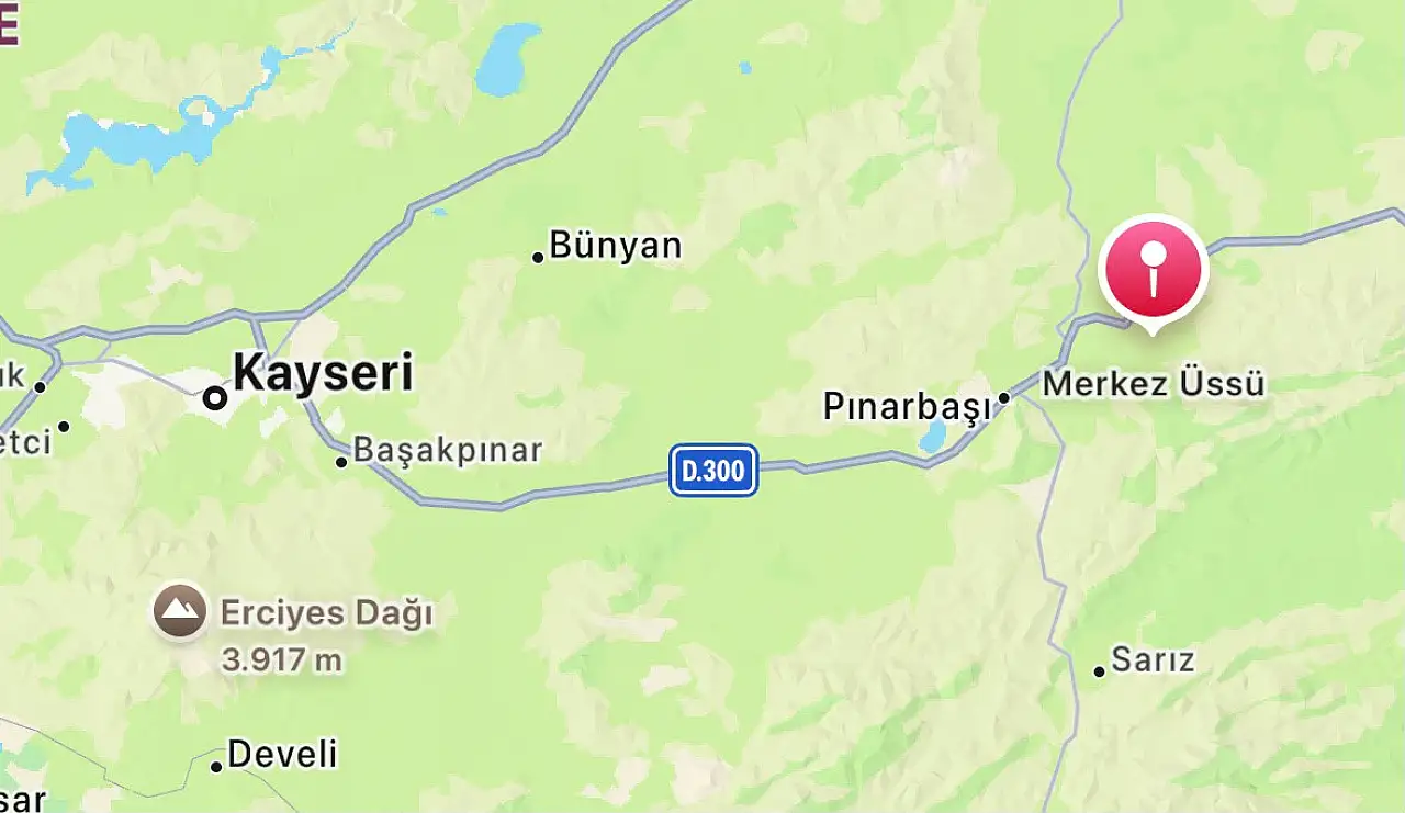 Kayseri'de sabaha karşı deprem...