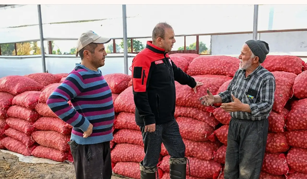 Kayseri'de kabak, marul ve yeşil soğan üretimine yakın takip