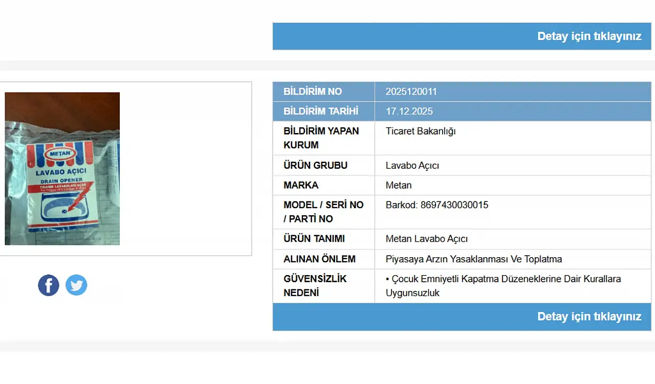 Anne ve babalar dikkat: İki ürün piyasadan toplatılıyor