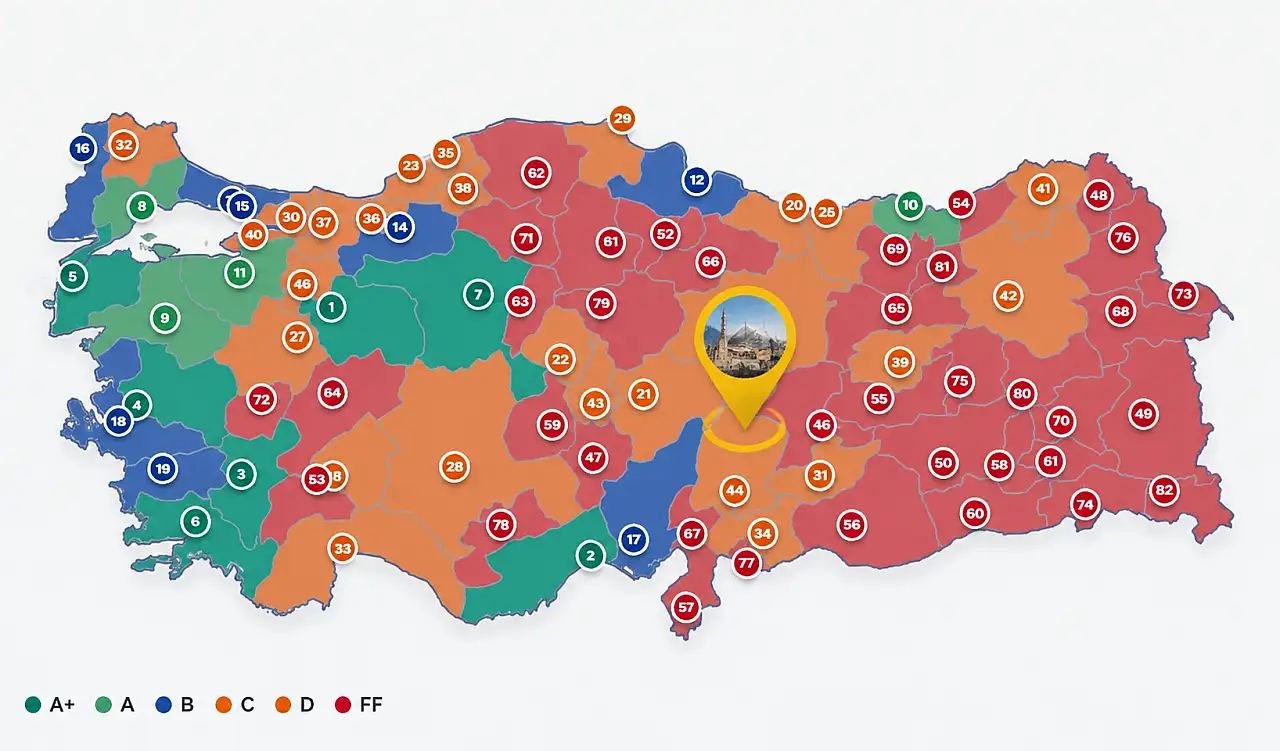 Kayseri öğrenci dostu şehirler listesinde kaçıncı sırada?