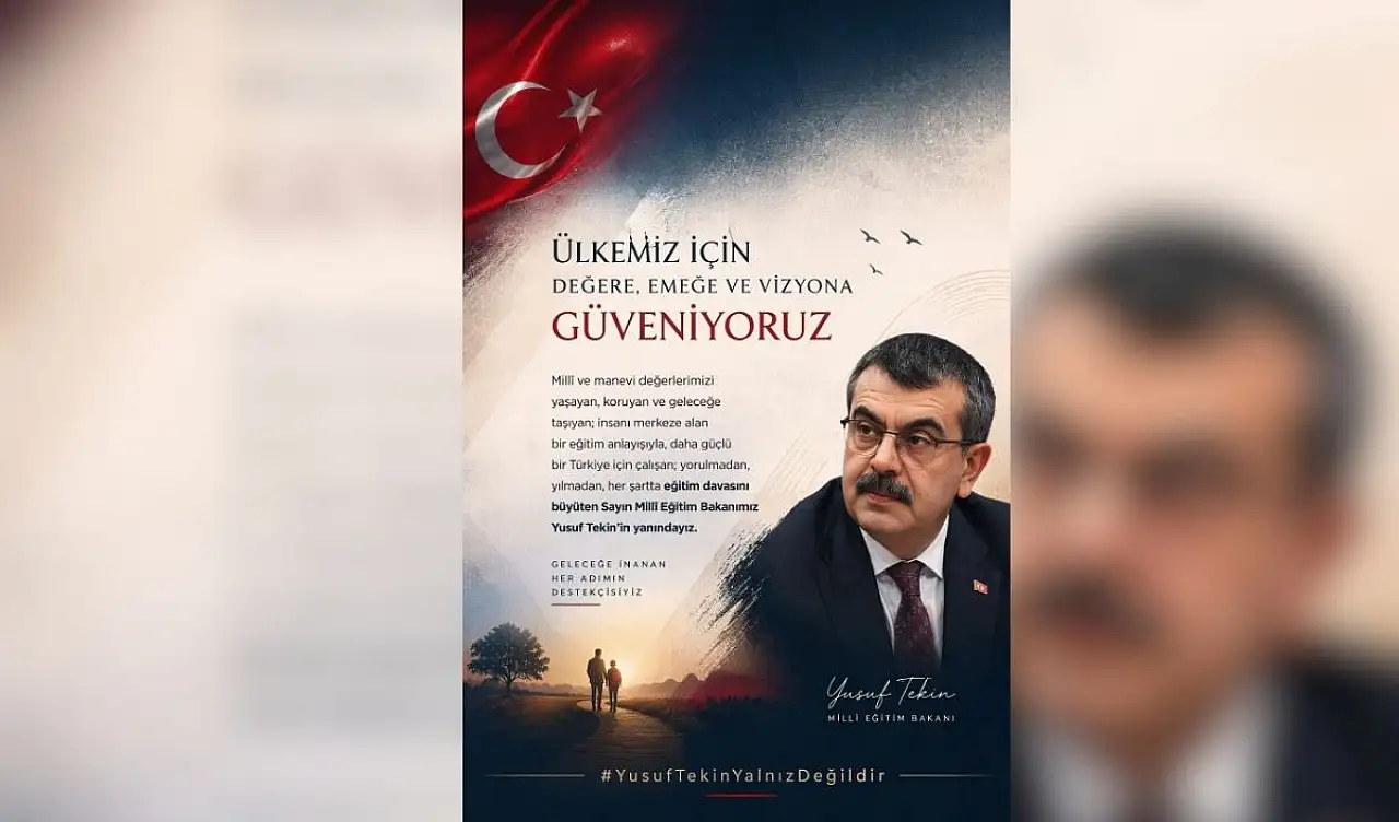 Kayseri İl Milli Eğitim Müdürü'nden Bakan Tekin'e dikkat çeken destek!