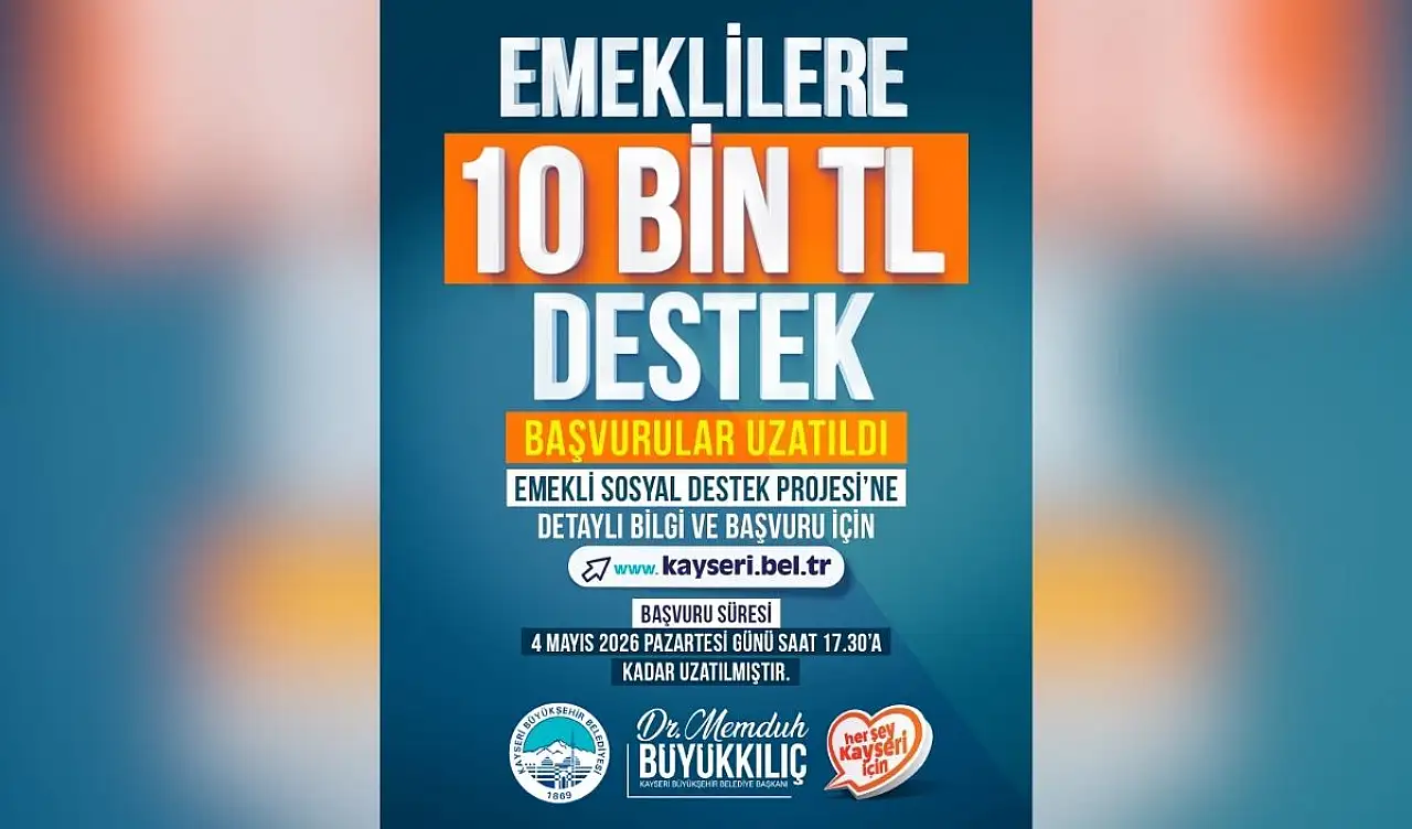 Emeklilere müjde: 10 bin TL'lik destek programına başvuru tarihi uzatıldı