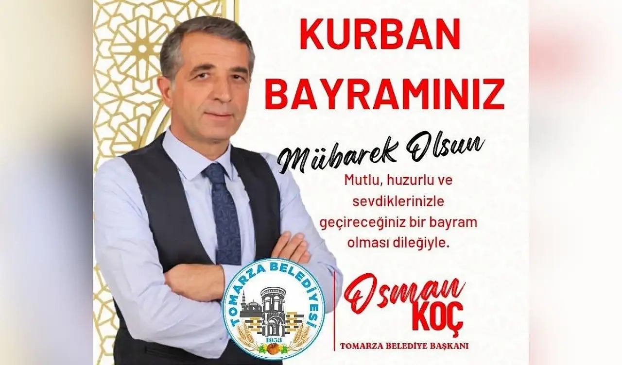 Tomarza Belediyesi'nden bayram mesajı