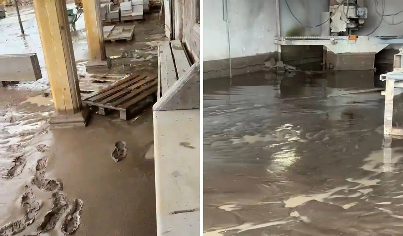 Kayseri'yi sel vurdu! İşletmeyi su bastı