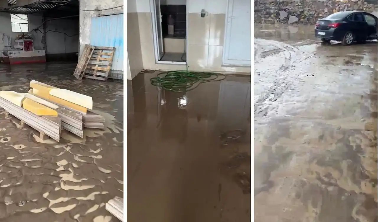 Kayseri'yi sel vurdu! İşletmeyi su bastı