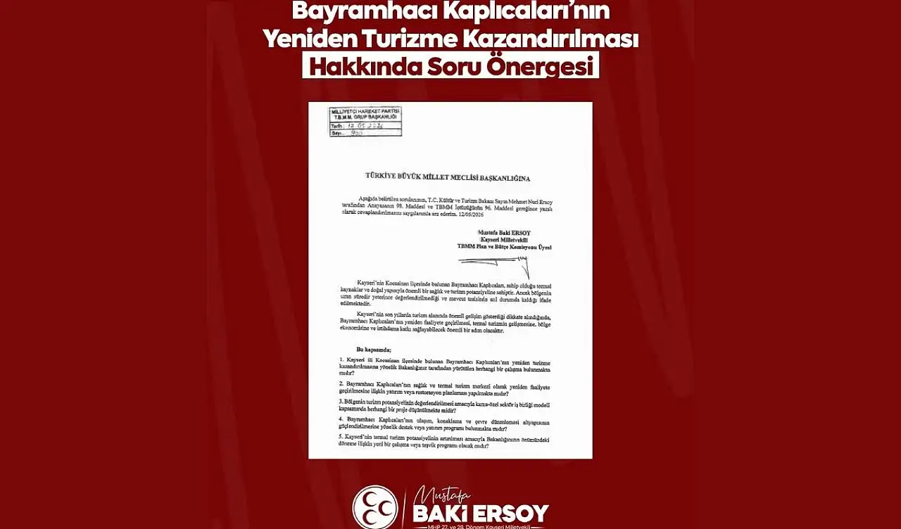 Baki Ersoy'dan yeni önerge: 'Takipçisi olacağız!'