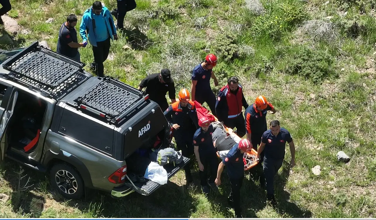 Kayseri'de talihsiz kaza: Kayalıklardan düştü