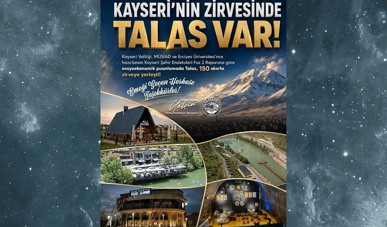 Başkan açıkladı! Kayseri'de sosyoekonomik seviyesi en yüksek ilçe…