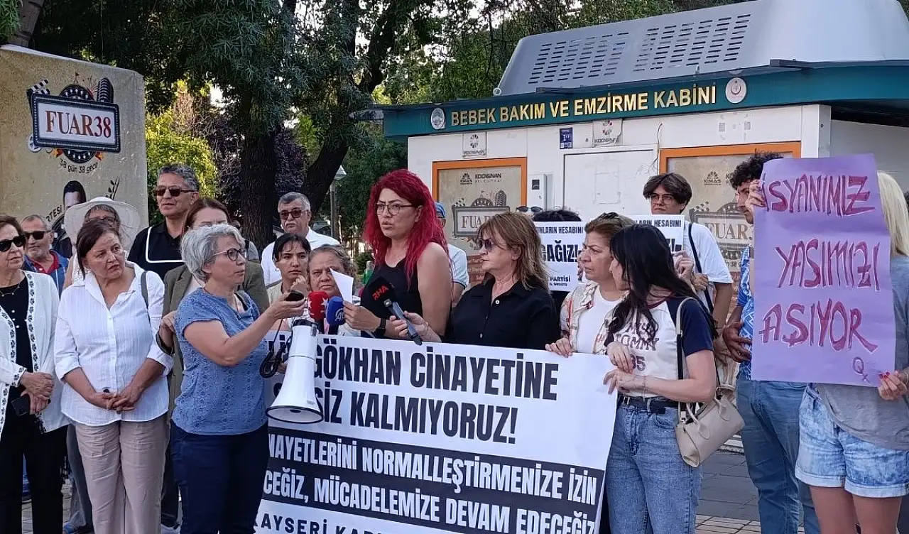 Kayseri'de kadınlardan Selin Gökhan tepkisi: Susmayacağız!