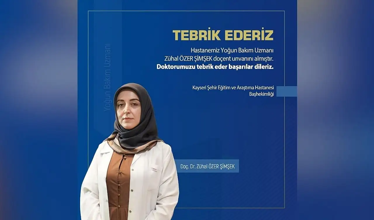 Kayseri'nin yeni doçenti belli oldu