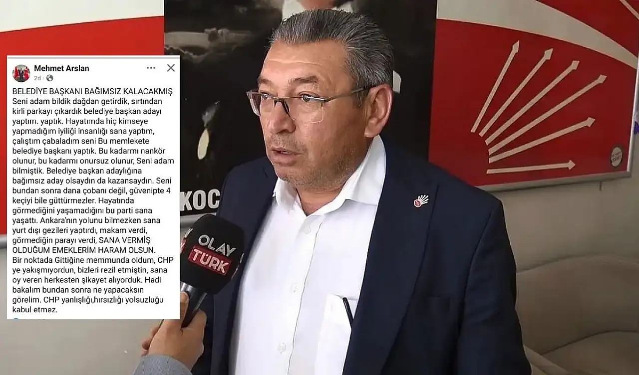 Belediye Başkanının istifası CHP'yi karıştırdı: İlçe Başkanından ağır sözler
