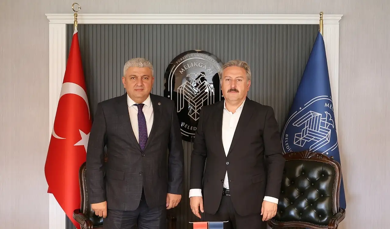 Yeniden seçildi, ilk durağı Melikgazi Belediyesi oldu