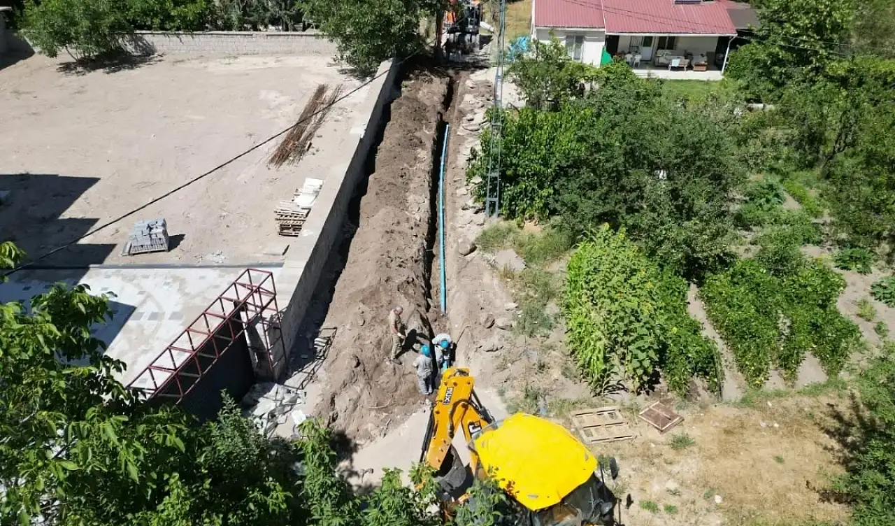 Kayseri'de yeni konutlara içme suyu hamlesi!