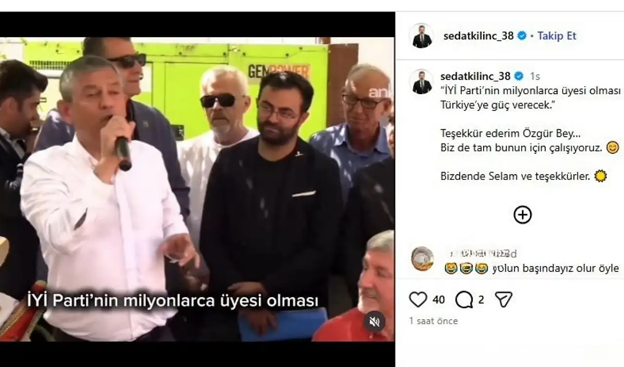 İYİ Partili Sedat Kılınç neden Özgür Özel'i paylaştı?