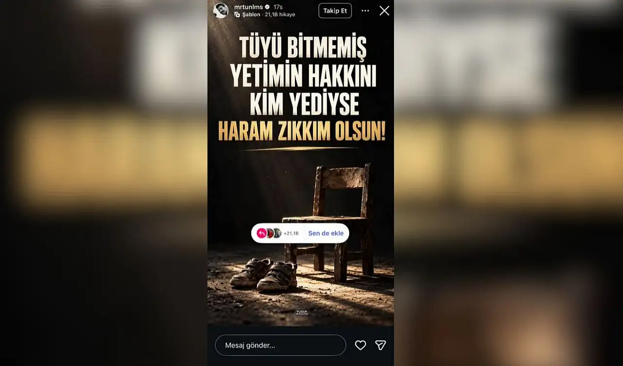 Kayserili oyuncudan dikkat çeken paylaşım: Haram zıkkım olsun!