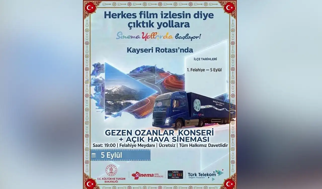Beklenen araç Kayseri'ye geldi! Açık havada izlenecek