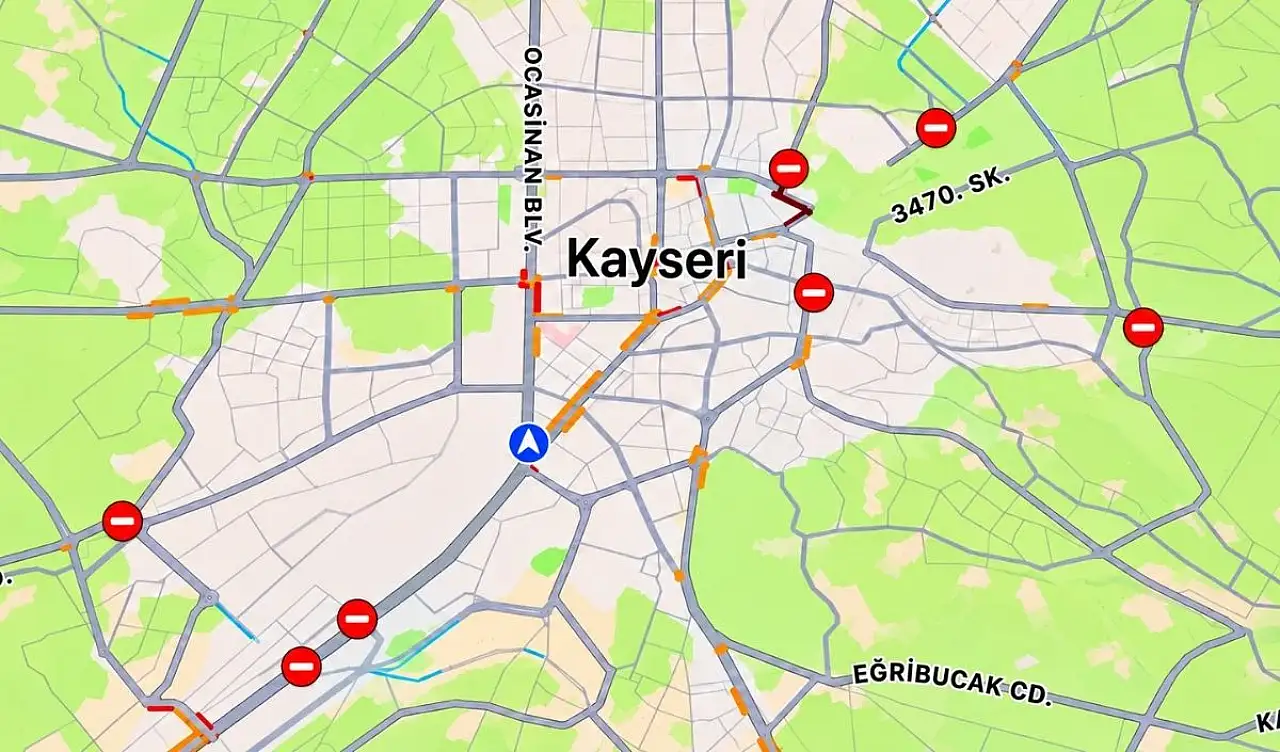 Kayseri'de hafta sonu yola çıkacak sürücüler dikkat!