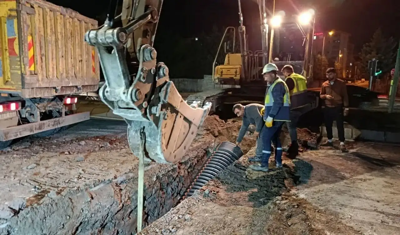Kayseri'de taşkın riskine karşı çalışma!