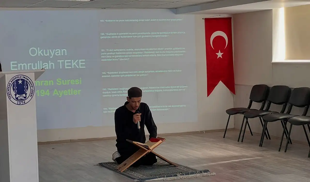 Yeşilhisar'da İmam Hatipler Haftası kutlandı: Okulların 75. yılına özel program