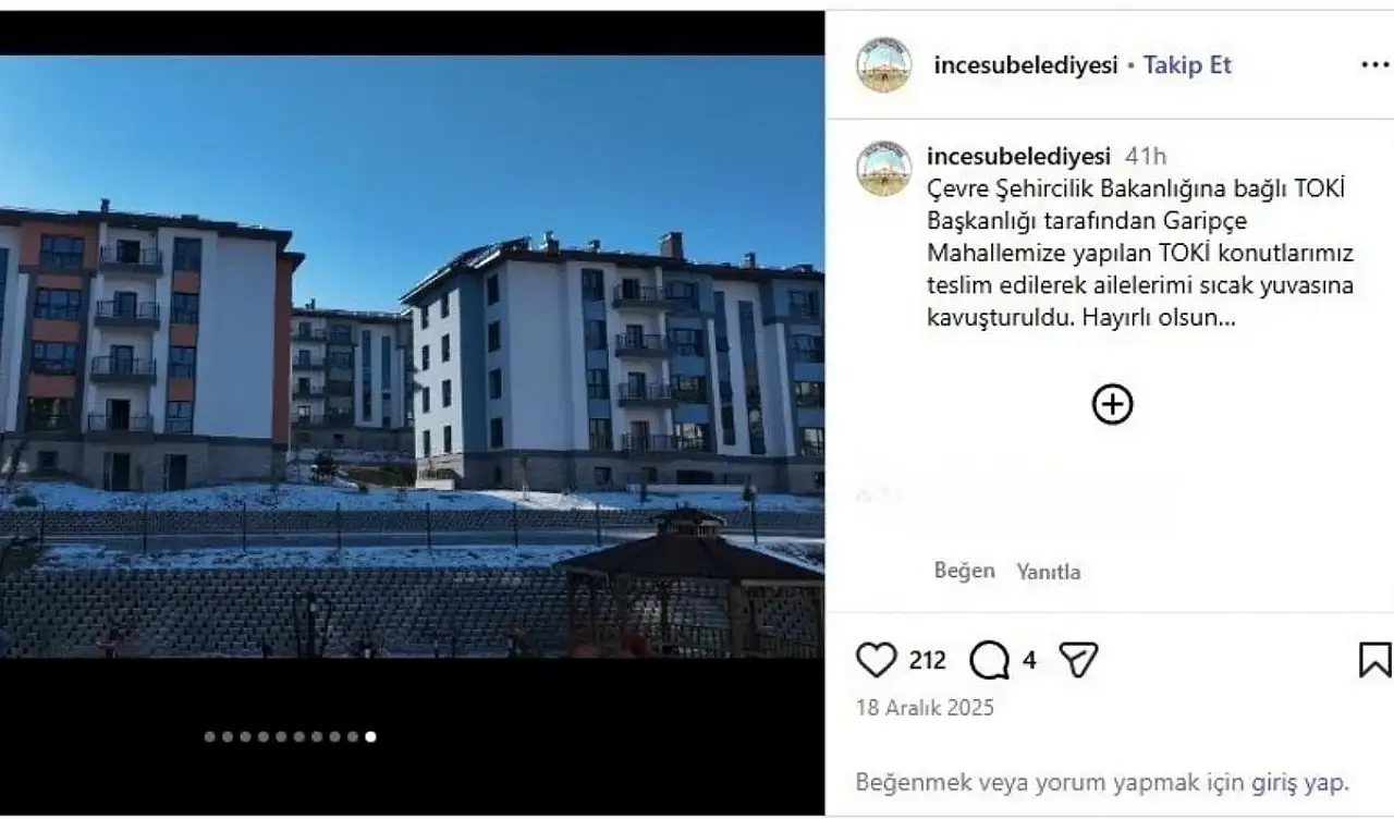 Kayseri'de TOKİ çilesi