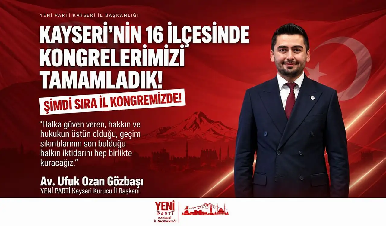 Kayseri'de gözler 18 Ekim'de! Yeni il başkanı belli olacak