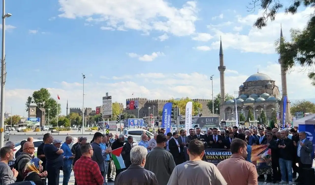 Kayseri'de Gazze isyanı: Tarihin en barbar soykırımı işleniyor!
