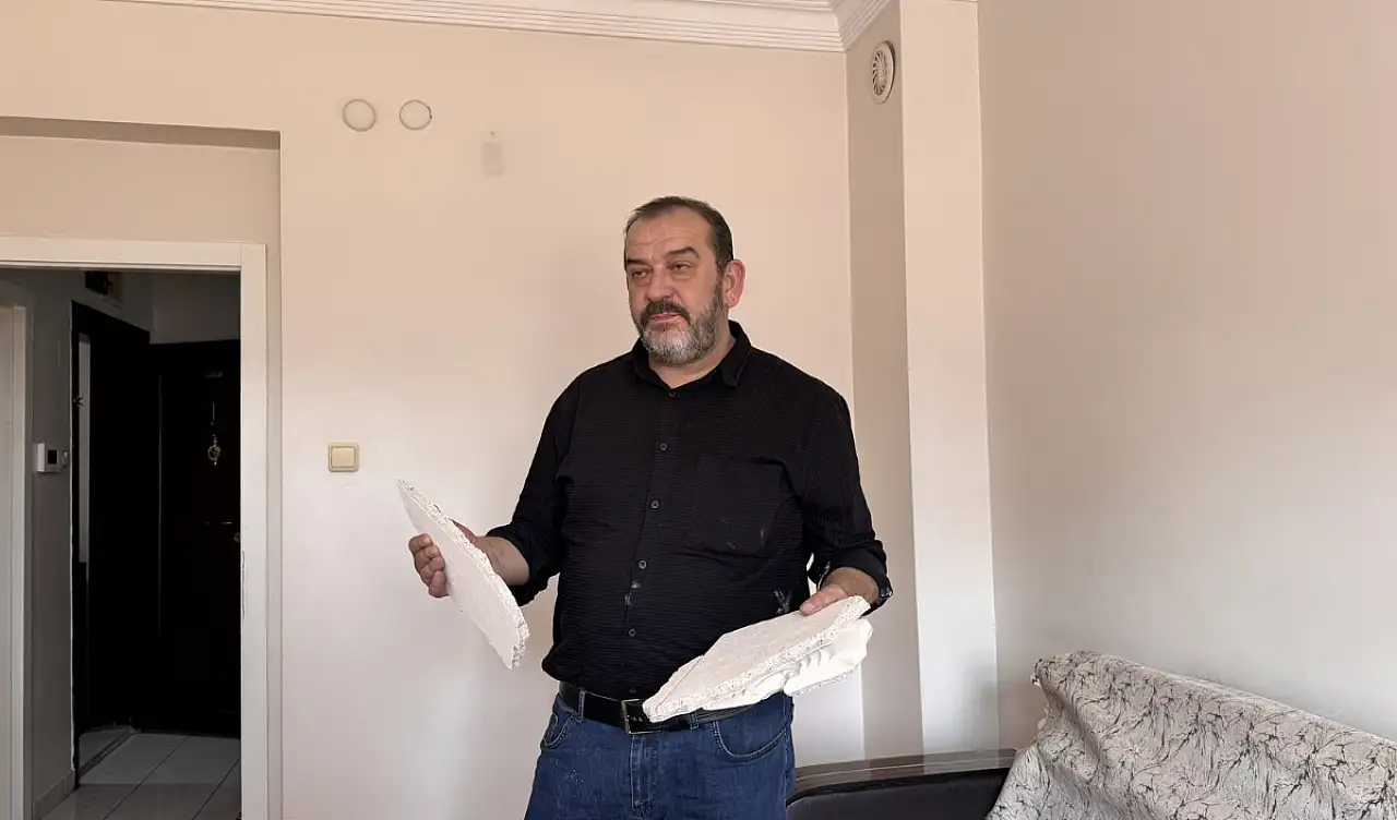Kayseri'de de tavan üzerine düşmüştü! Gözünü kaybetti