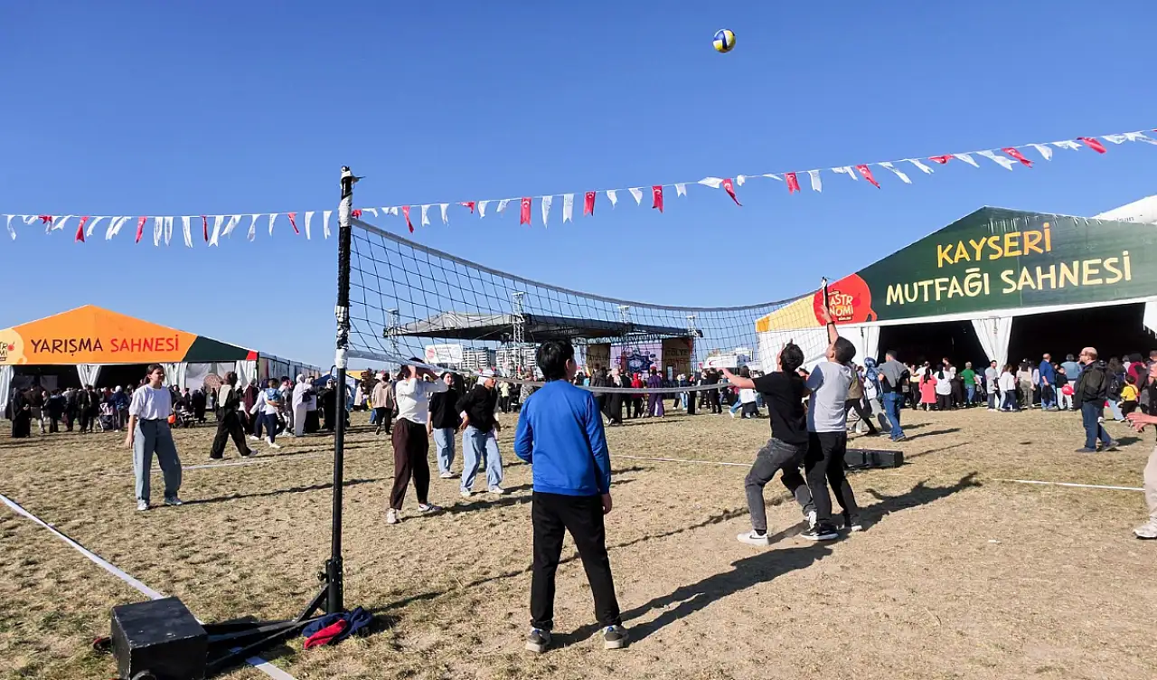 Kayseri'de lezzet festivali oyun ve sporla renklendi!