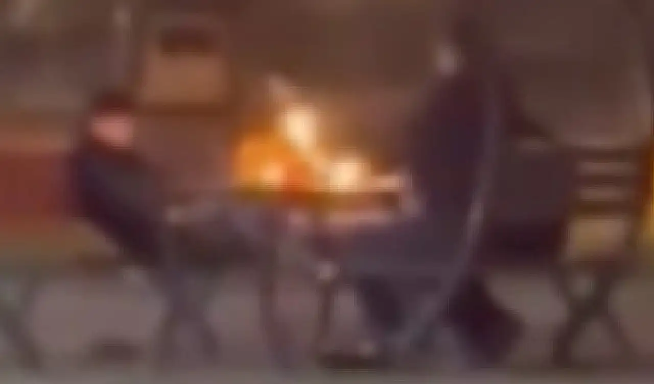 Kayseri'de çocuklar kamelya yaktı