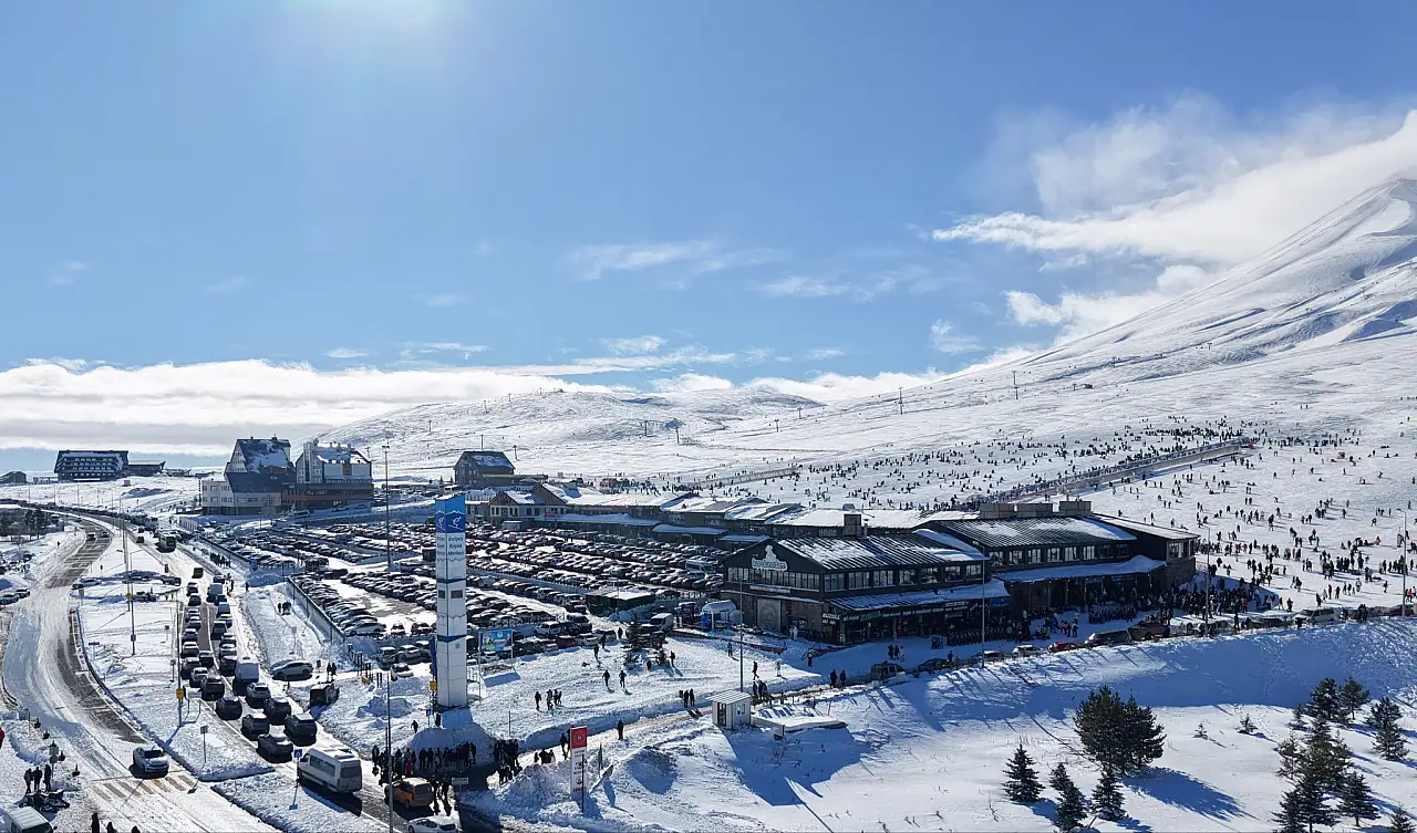 Erciyes'ten sert düşüş! Zirveye uzak kaldı