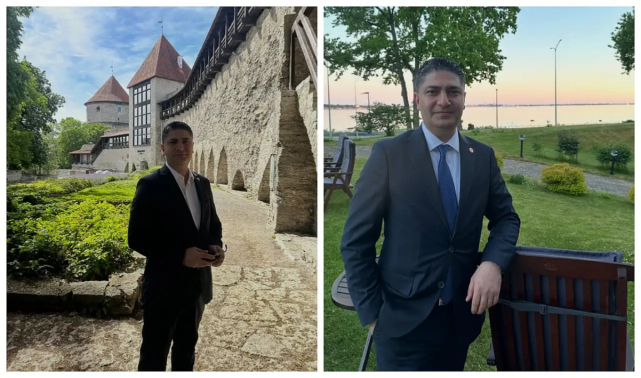 MHP'nin önde gelen Kayserili ismi Estonya'dan poz verdi