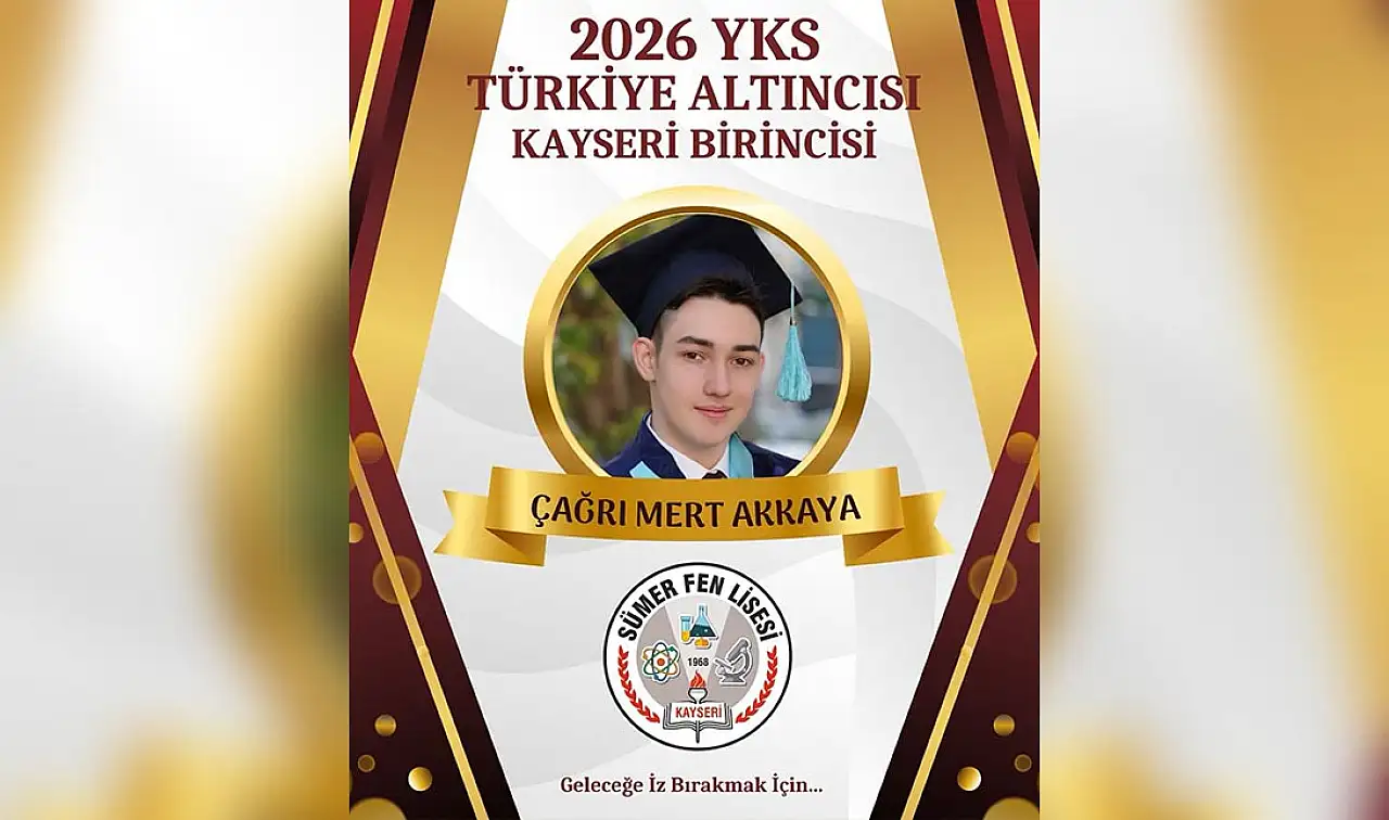 YKS'de Kayseri birincisi ortaya çıktı! Bakın hangi okuldan