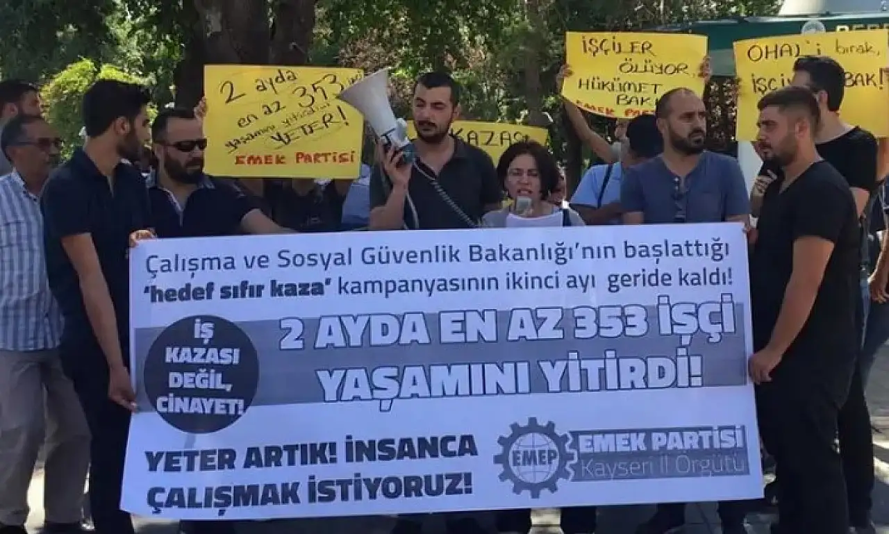 Kayseri OSB'deki işçinin acı ölümü! Emek Kayseri'den sert çıkış