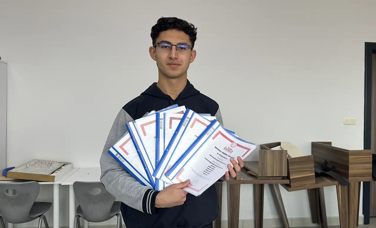 Kayserili genç mucit Bakır'ın 8 projesi tescillendi