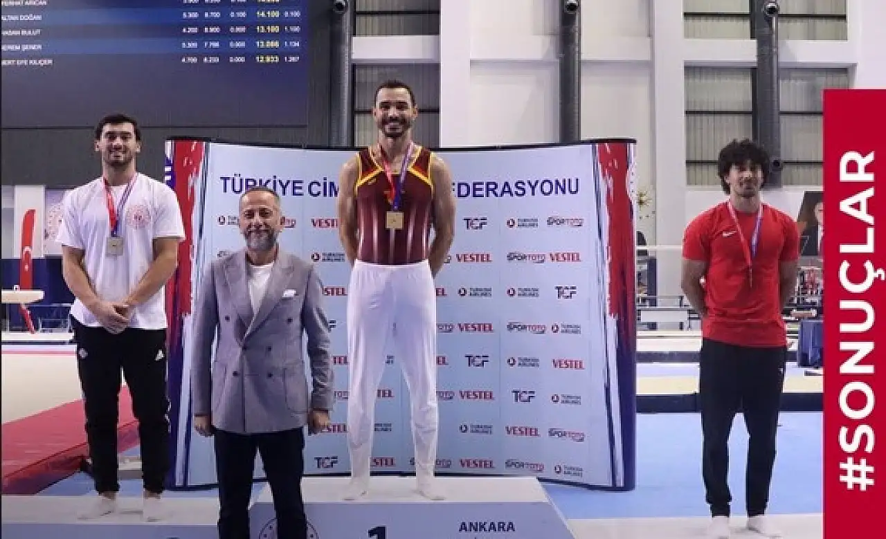Kayseri cimnastiğinde tarihi başarı! Hasan Bulut Türkiye şampiyonu oldu