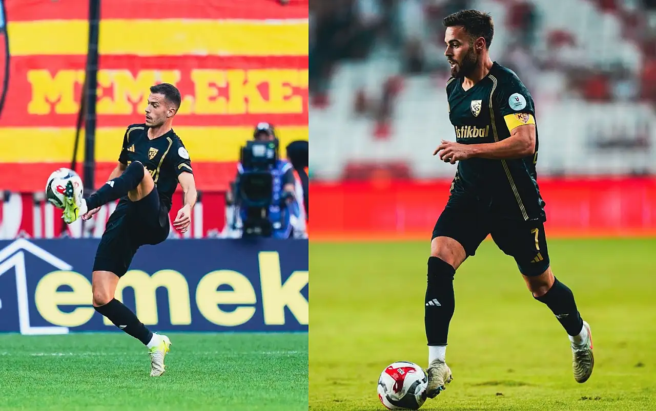 Kayserispor'un iki yıldızı Kasımpaşa maçında forma giyemeyecek
