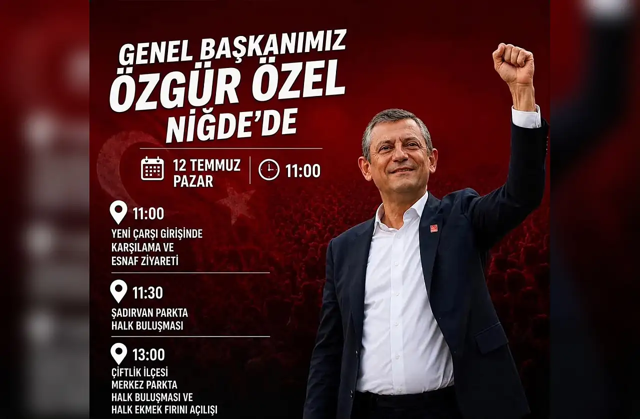Özgür Özel Kayseri'nin yakınına geliyor!