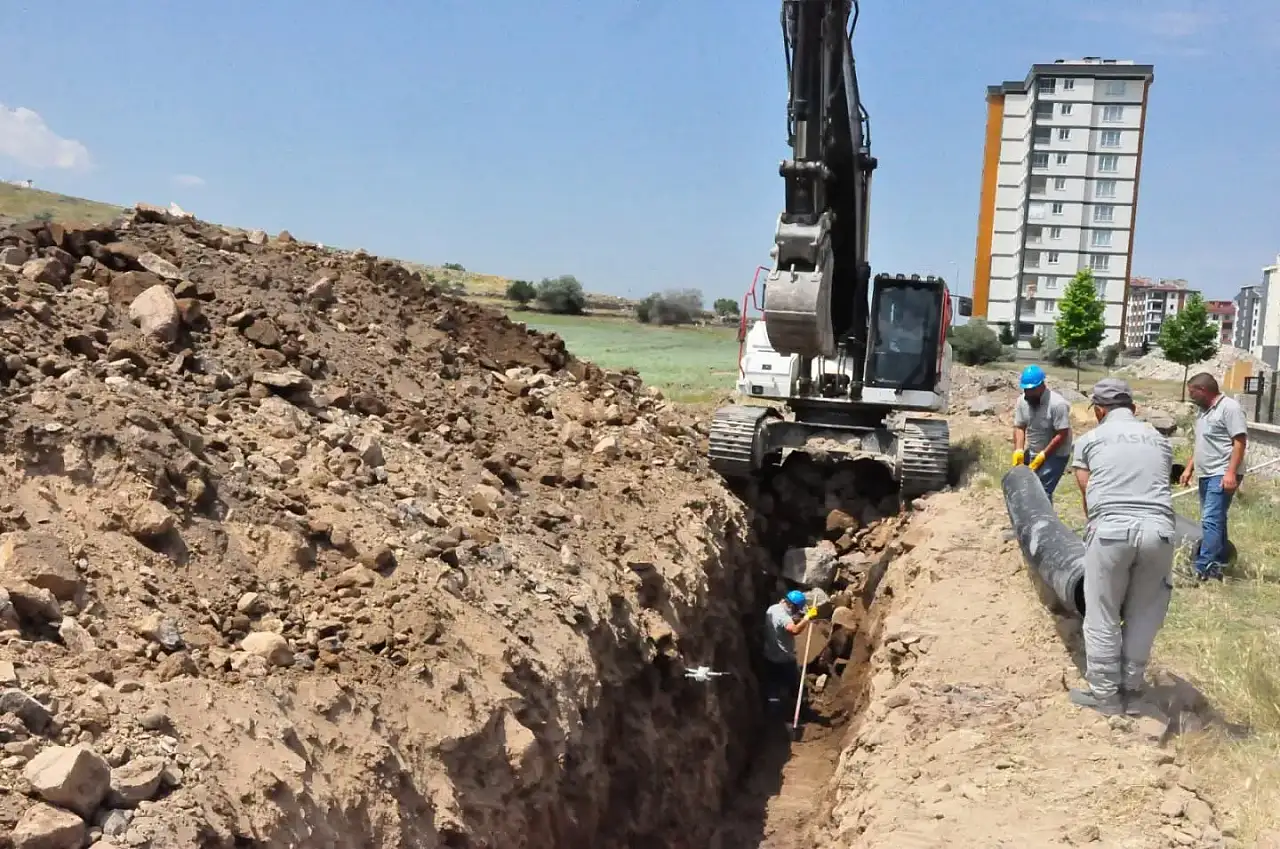 KASKİ'den yeni kanalizasyon şebeke hattı yatırımı