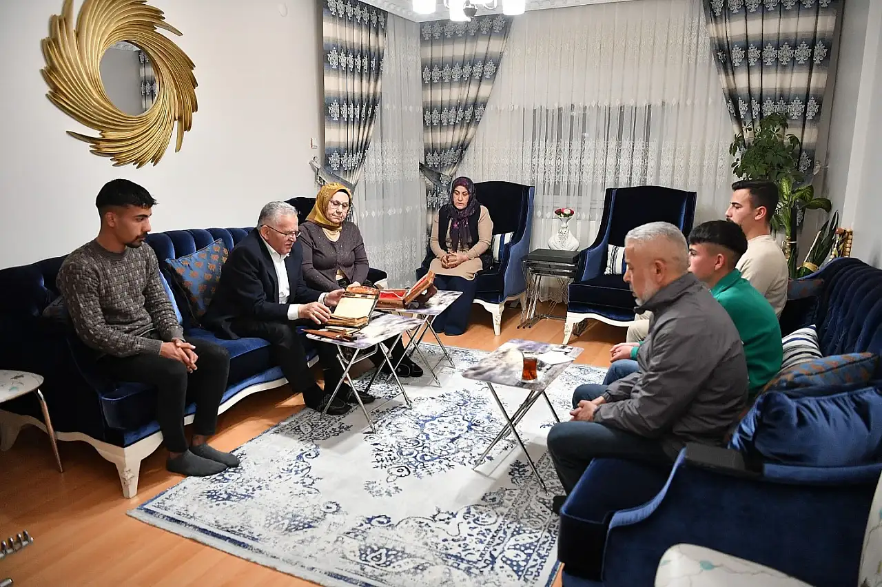 Başkan Büyükkılıç'tan şehit ailelerine ziyaret