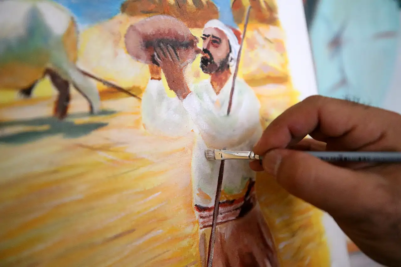 Develi'nin müezzin ressamının ibadet ve sanat arasındaki yolculuğu