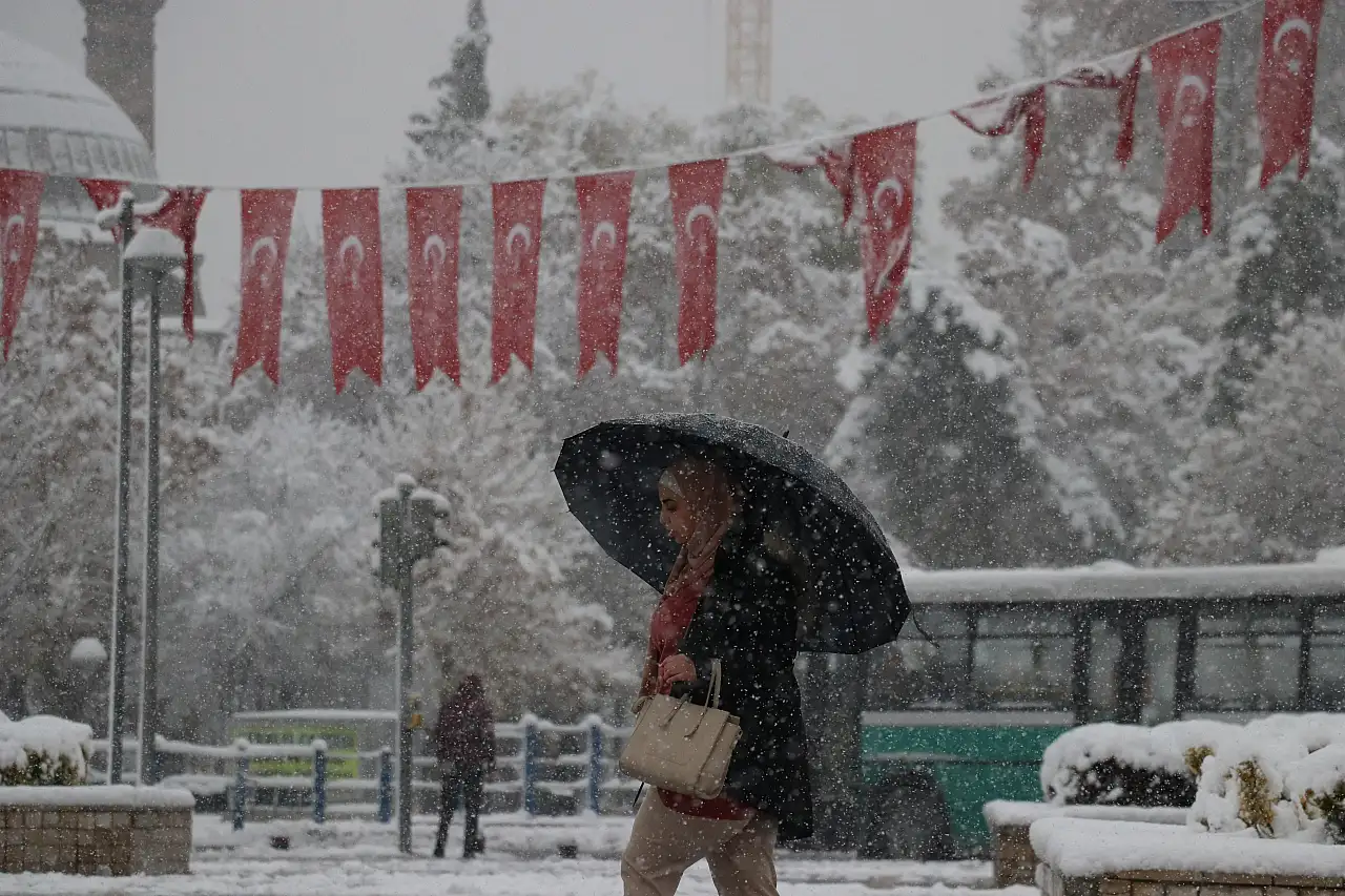 Meteoroloji hafta içi 2 gün için Kayseri'ye kar yağışı uyarısı verdi!