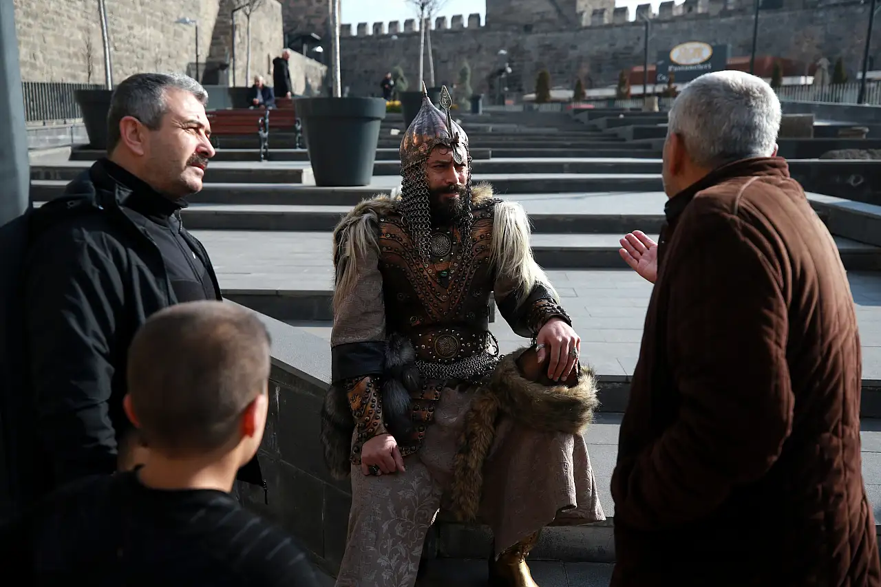 Kayseri sokaklarında ilginç görüntü!