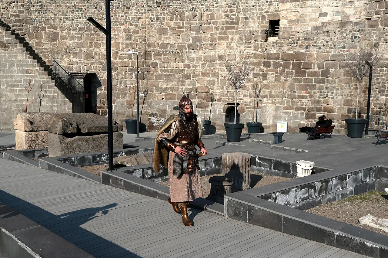 Kayseri sokaklarında ilginç görüntü!